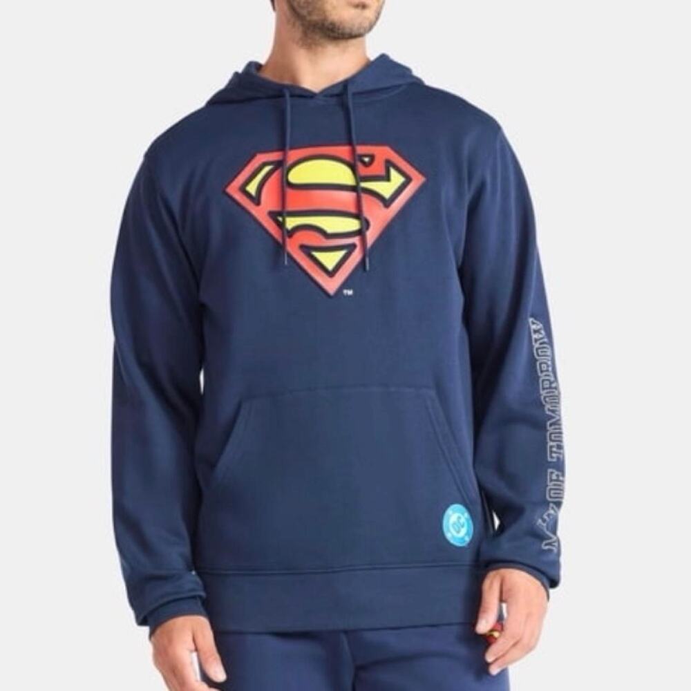 DC Comics medium Superman embossed graphic hoodie logo